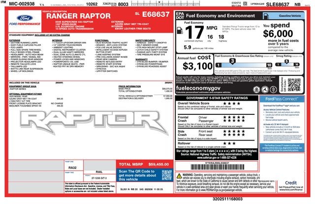 2025 Ford Ranger Raptor
