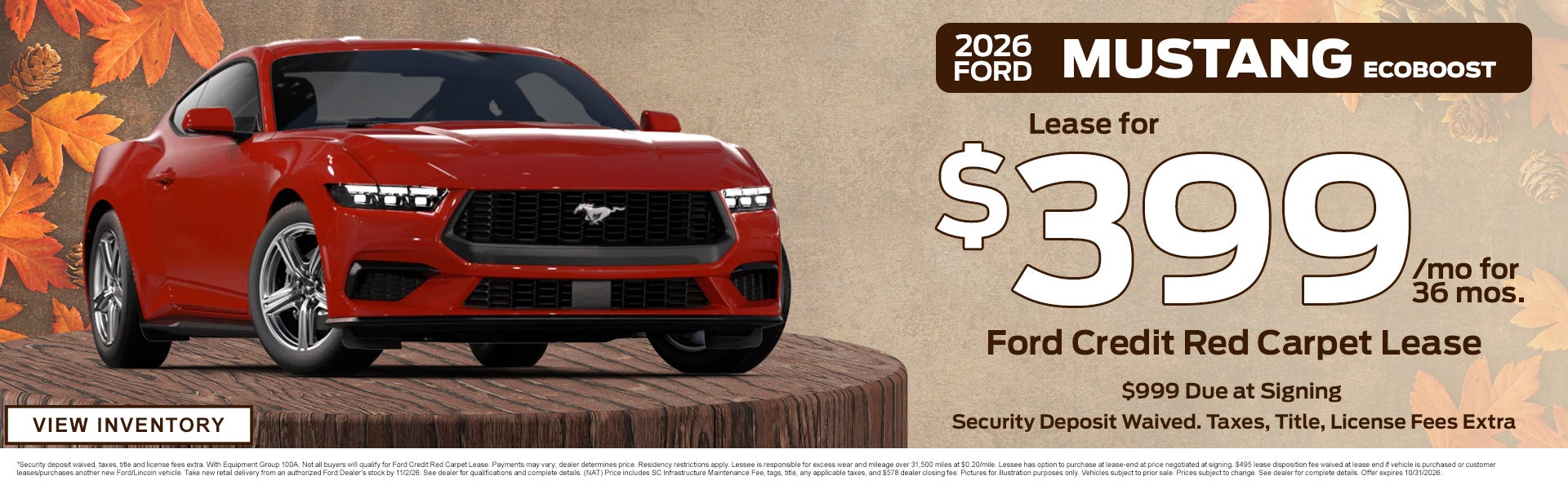 2026 FORD MUSTANG