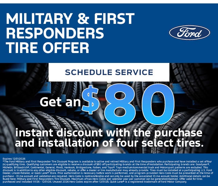 Military and First Responders Tire Service