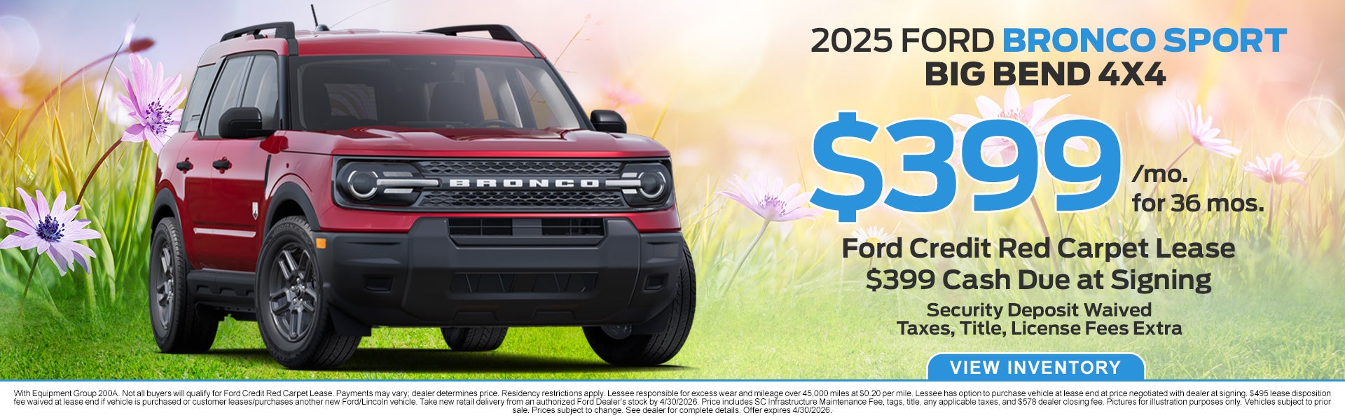 2025 Ford Bronco Sport Big Bend for Sale in Anderson, SC