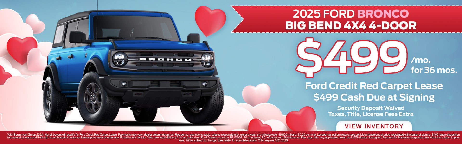 2025 Ford Bronco Big Bend 4X4 for Sale in Anderson, SC