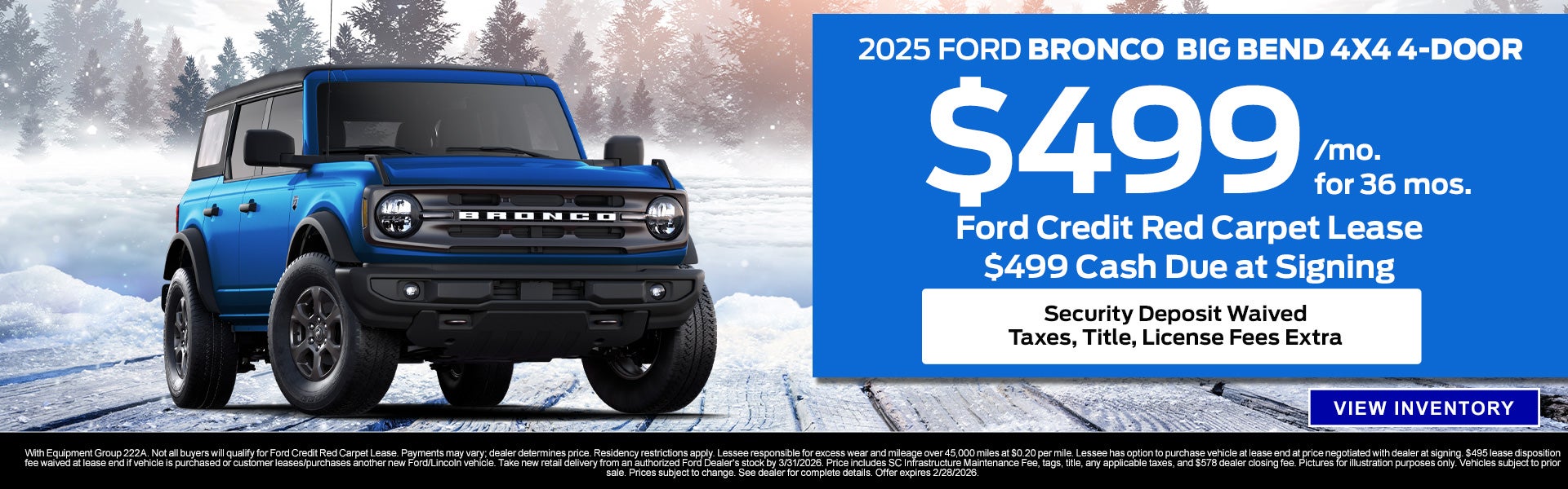 2025 Ford Bronco Big Bend for Sale in Anderson, SC