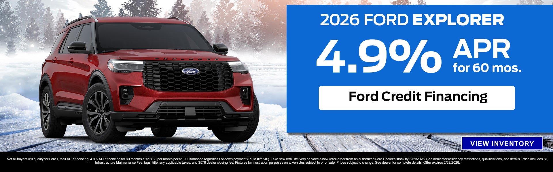 2026 Ford Explorer for Sale in Anderson, SC