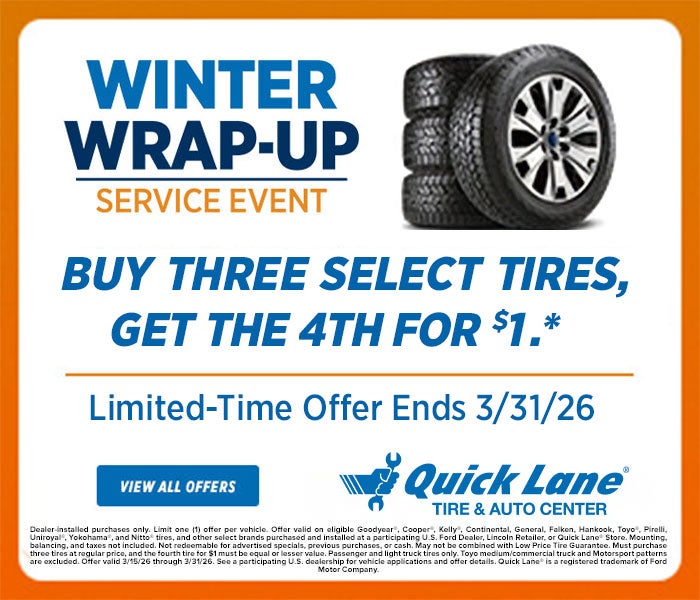 Buy 3 Tires, Get the 4th for $1