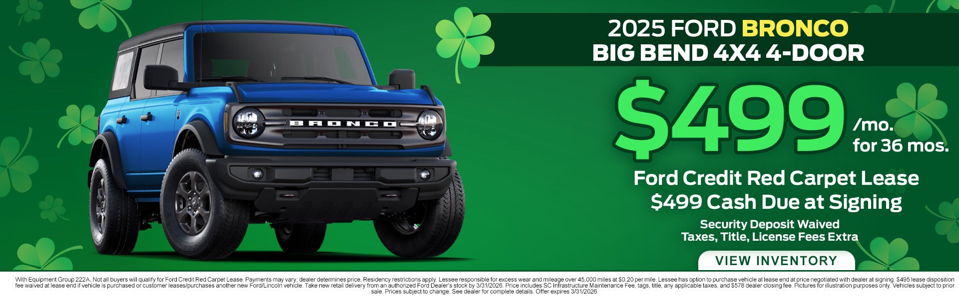 2025 Ford Bronco Big Bend 4X4 for Sale in Anderson, SC