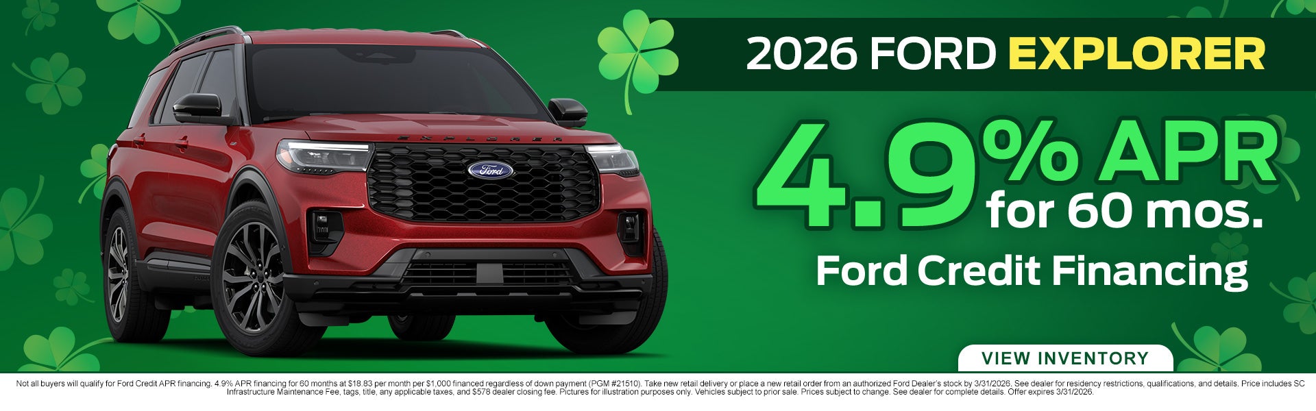 2026 Ford Explorer for Sale in Anderson, SC