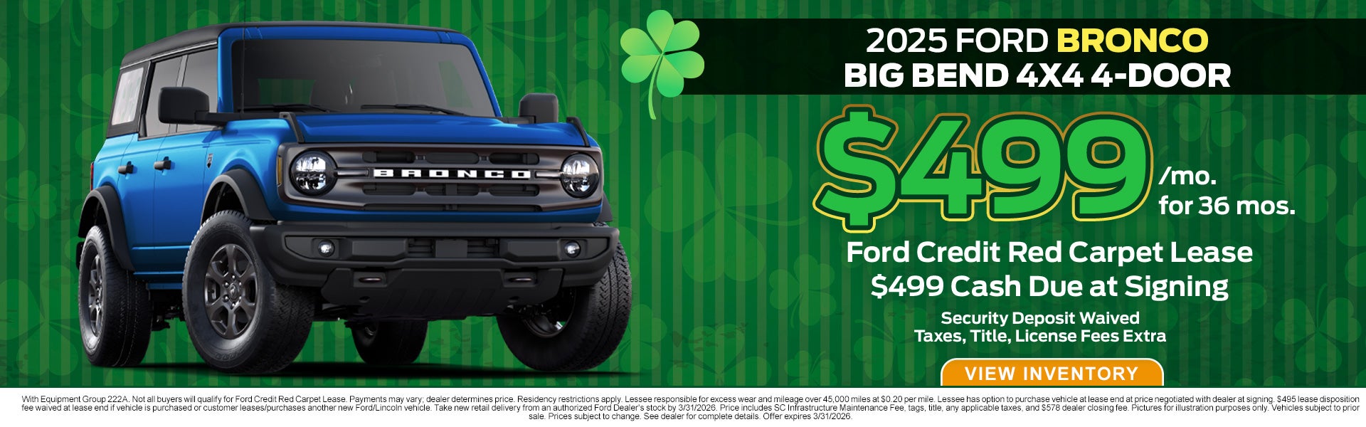 2025 Ford Bronco Big Bend 4X4 for Sale in Anderson, SC