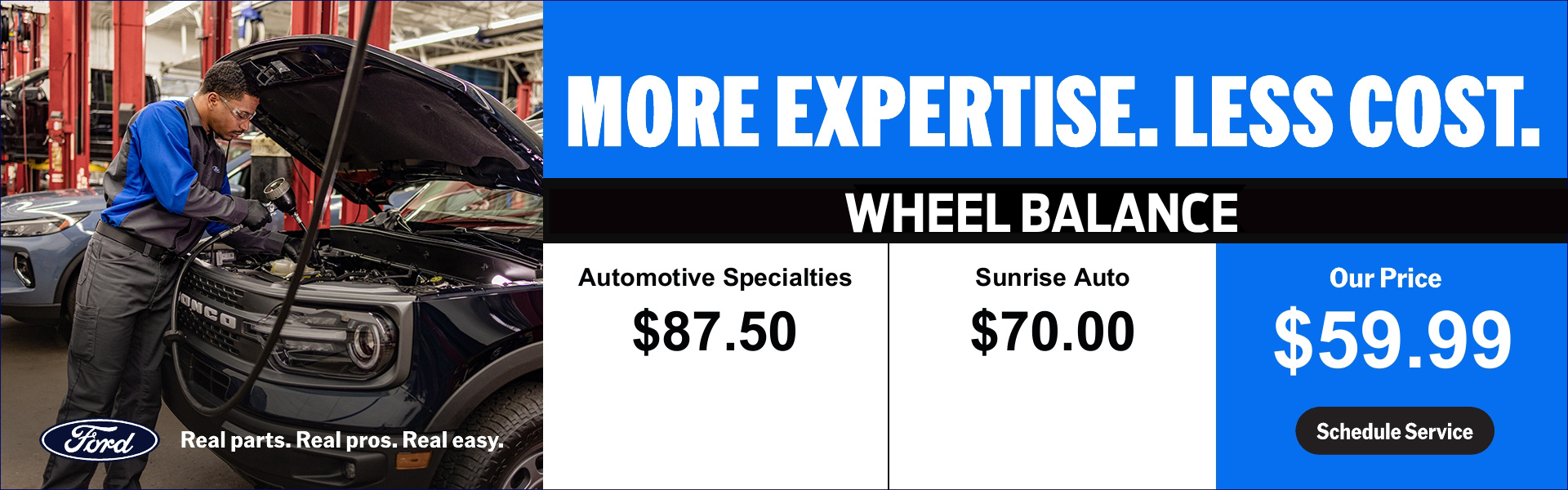Dare to compare services for wheel balance